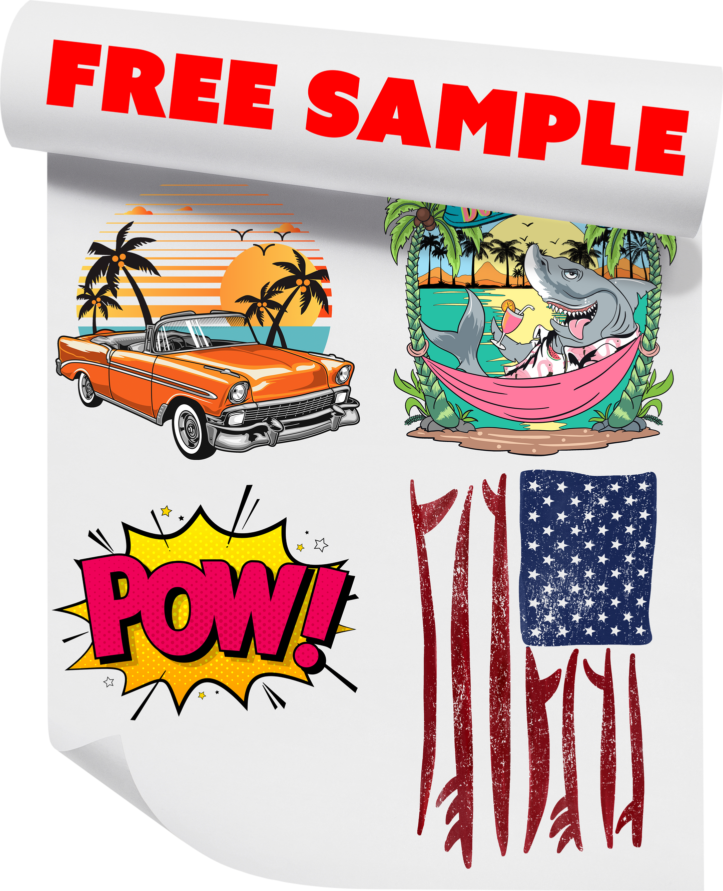 DTF Transfer Sample Pack – USA Transfer Co